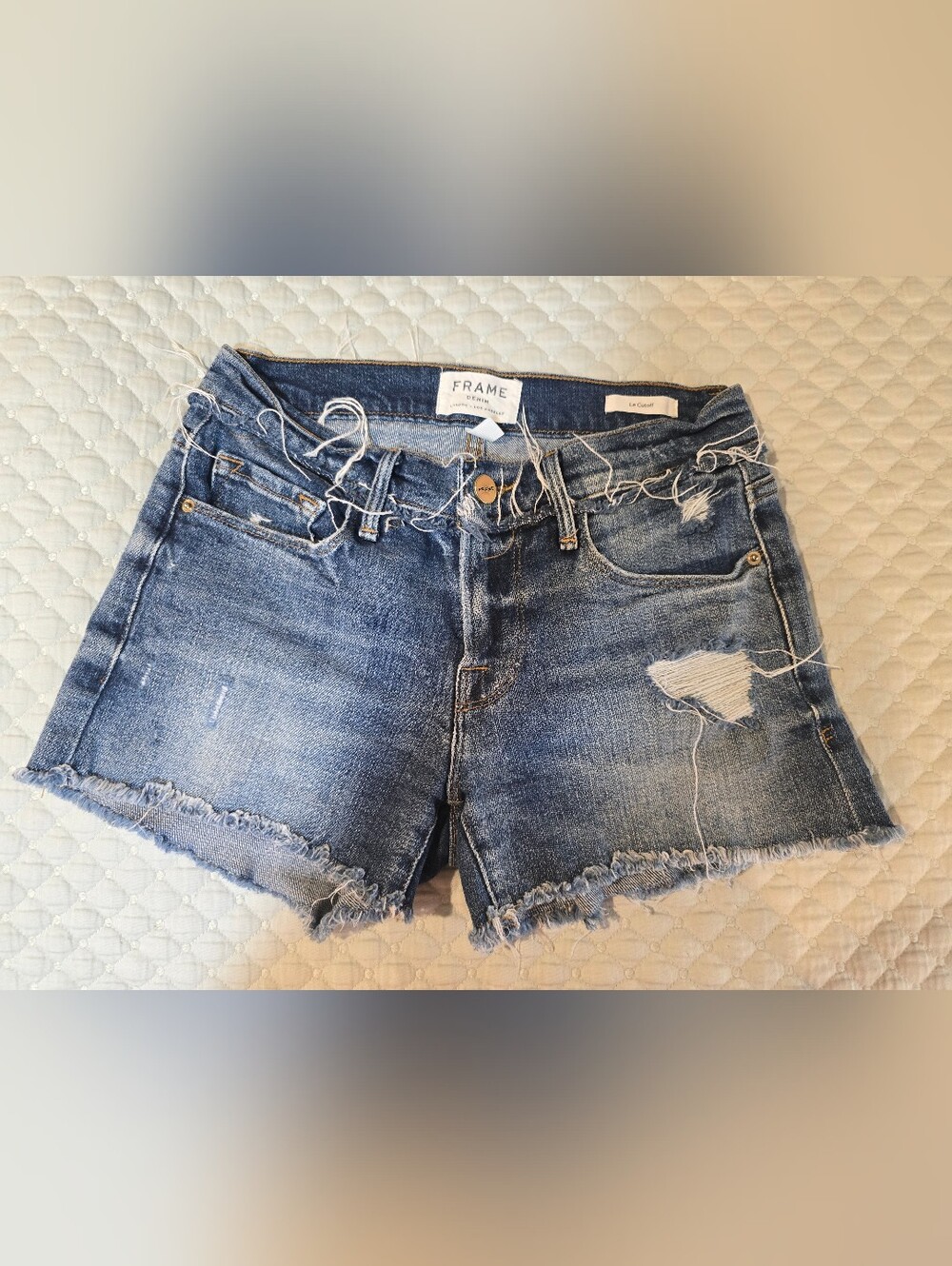 Frame Denim Le Cut Off Jean Shorts Size 24